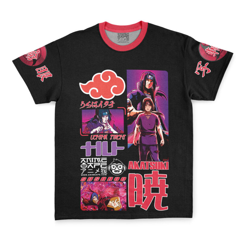 Uchiha Itachi V4 Shippuden Streetwear T-Shirt - Image 3