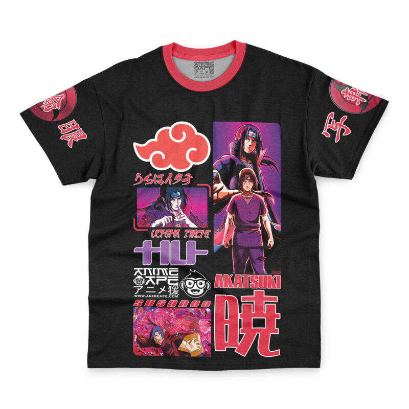 Uchiha Itachi V4 Shippuden Streetwear T-Shirt - Image 4