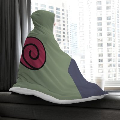 Konoha Jonin Naruto Hooded Blanket