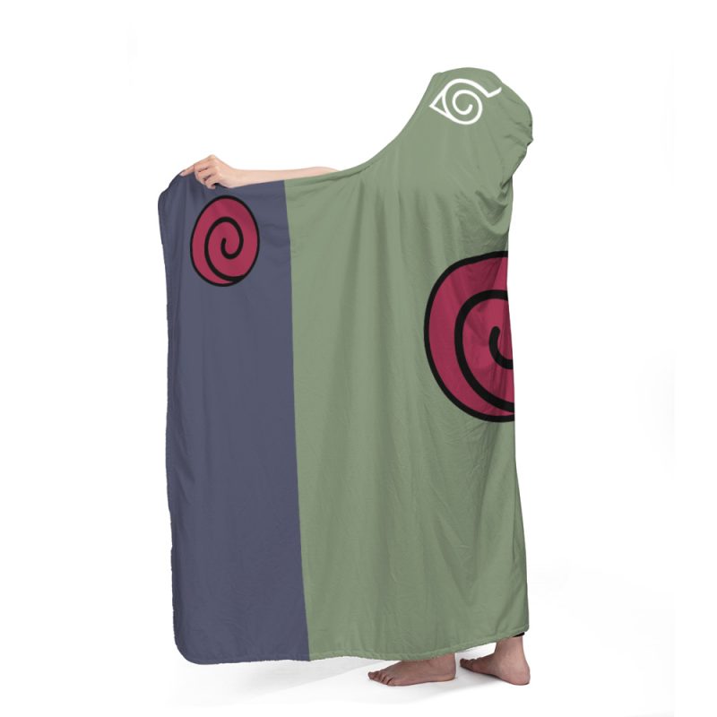 Konoha Jonin Naruto Hooded Blanket