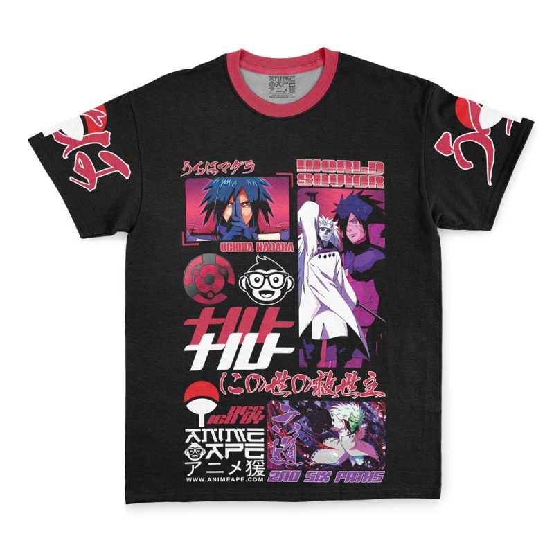 Uchiha Madara V3 Shippuden Streetwear T-Shirt - Image 4