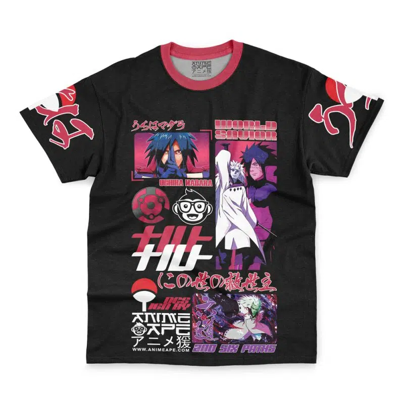 Uchiha Madara V3 Shippuden Streetwear T-Shirt - Image 3