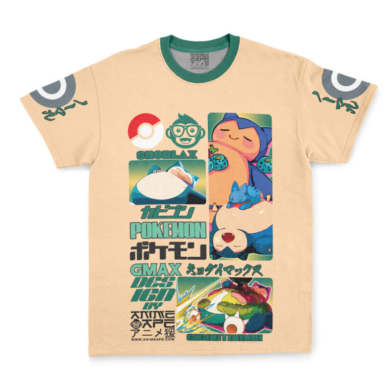 Snorlax V4 Pokemon Streetwear T-Shirt - Image 3