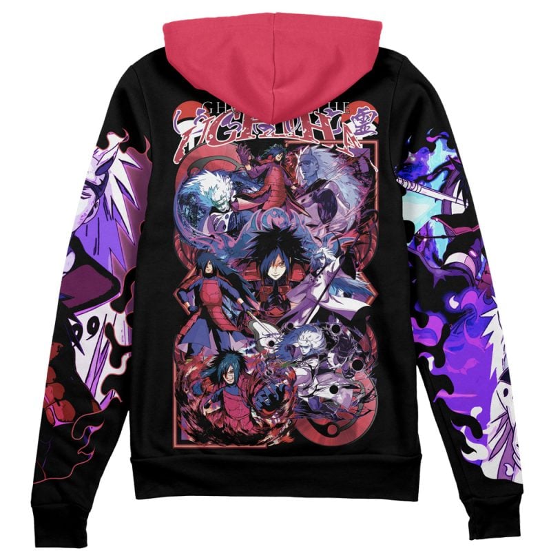 Uchiha Madara V3 Naruto Streetwear Zip Hoodie Jacket