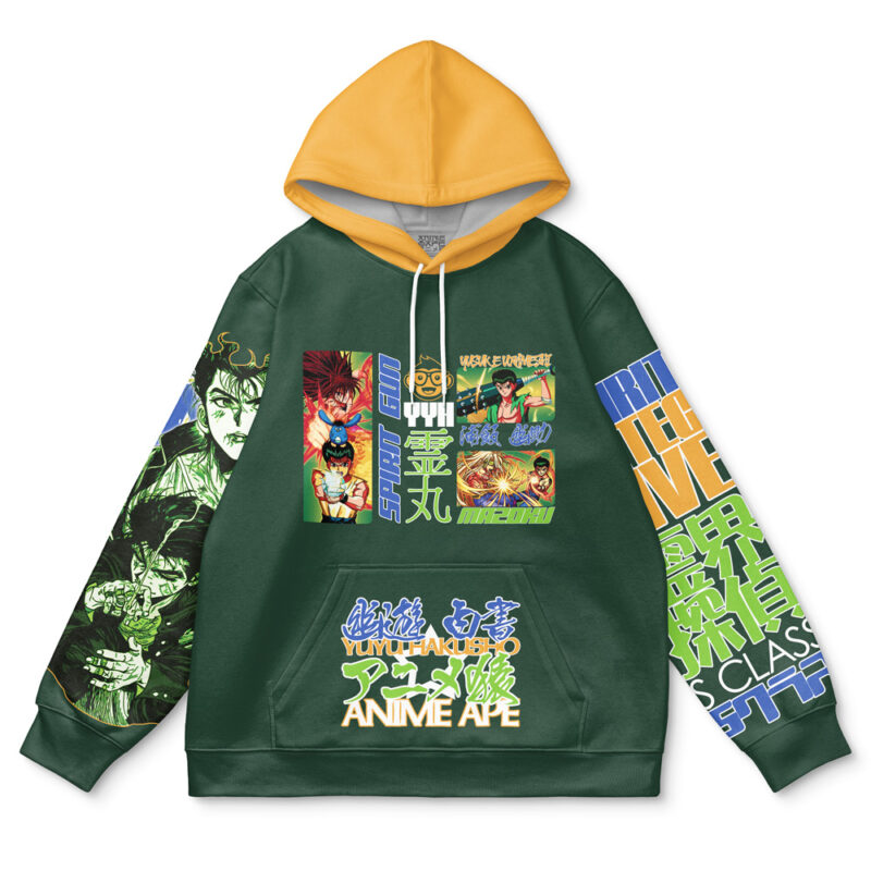 Yusuke Urameshi V4 Yuyu Hakusho Streetwear Hoodie - Image 2