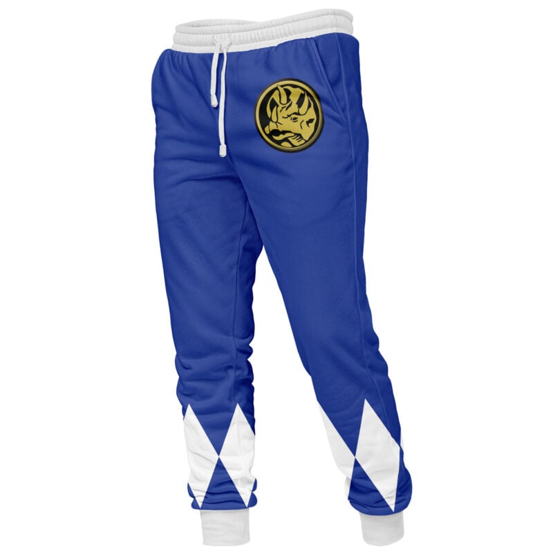 Blue Ranger Mighty Morphin Power Rangers Sweatpants - Image 3