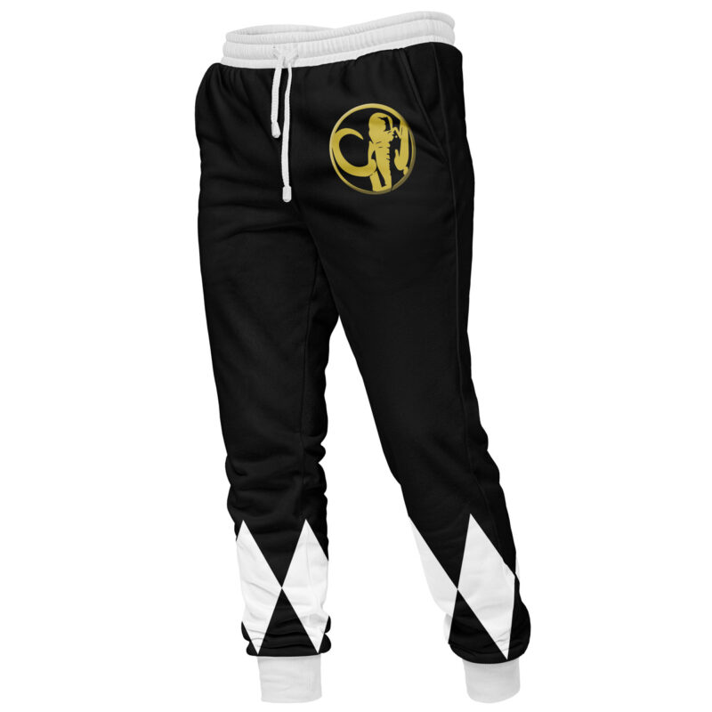 Black Ranger Mighty Morphin Power Rangers Sweatpants - Image 3