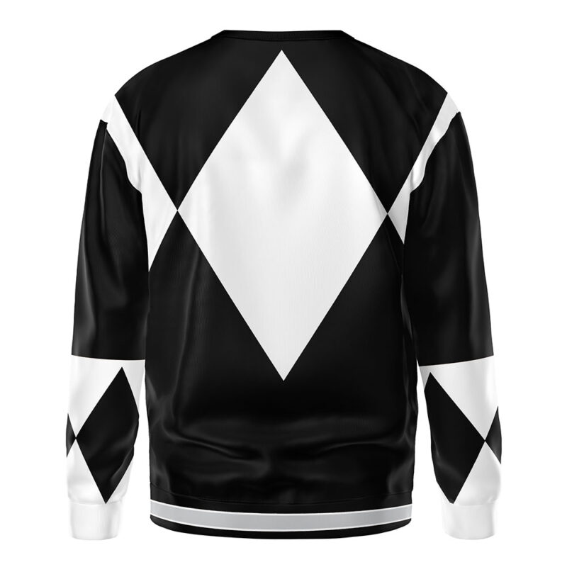 Black Ranger Mighty Morphin Power Rangers Sweatshirt - Image 3