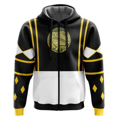 Black Ranger Ninjetti Power Rangers Zip Hoodie Jacket