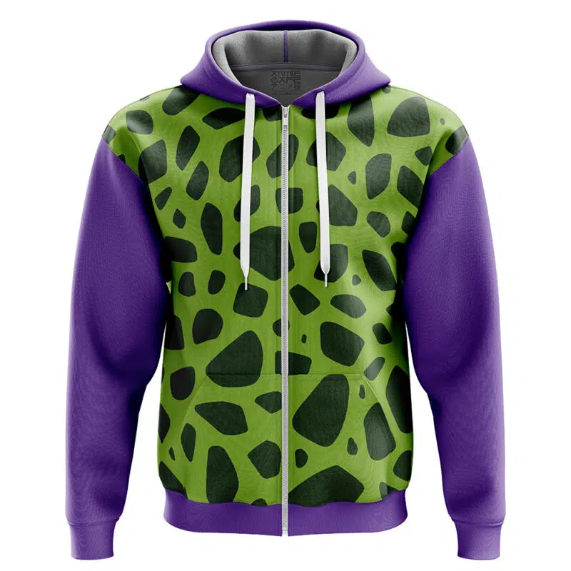 Cell Dragon Ball Z Zip Hoodie Jacket