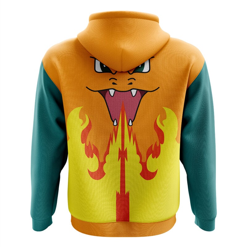 Charizard Pokemon Zip Hoodie Jacket - Image 2