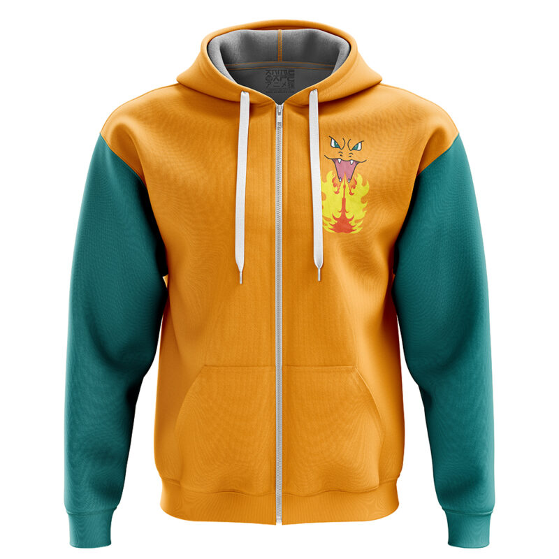 Charizard Pokemon Zip Hoodie Jacket