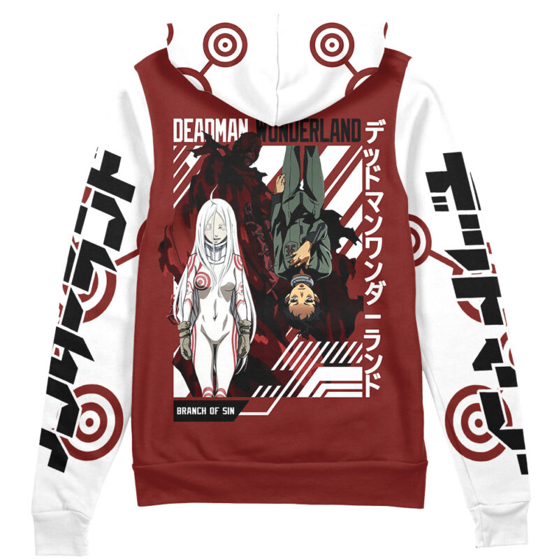 Deadman Wonderland Streetwear Zip Hoodie Jacket