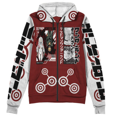 Deadman Wonderland Streetwear Zip Hoodie Jacket