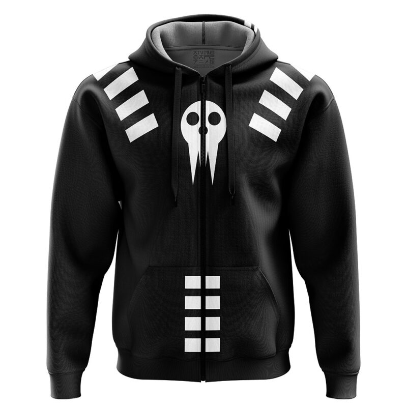 Death the Kid Soul Eater Zip Hoodie Jacket