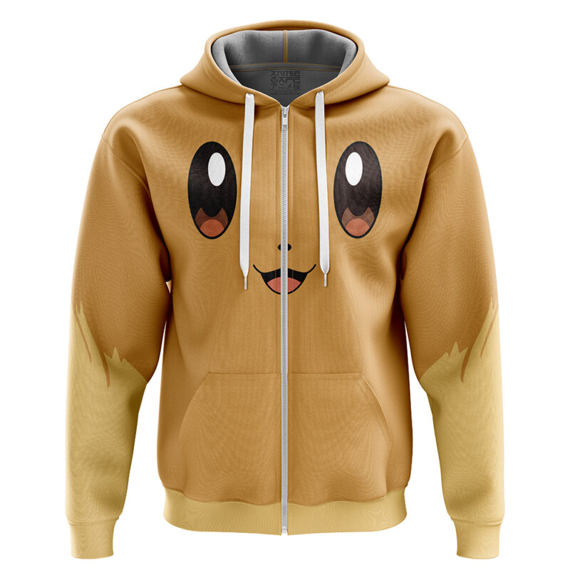 Eevee V2 Pokemon Zip Hoodie Jacket