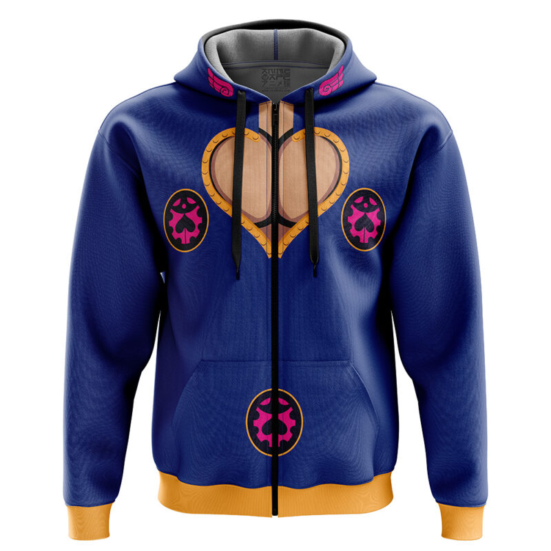 Giorno Giovanna Jojo's Bizarre Adventure Zip Hoodie Jacket