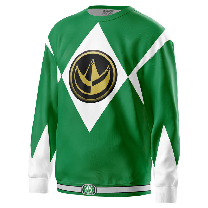 Green Ranger Mighty Morphin Power Rangers Sweatshirt - Image 2