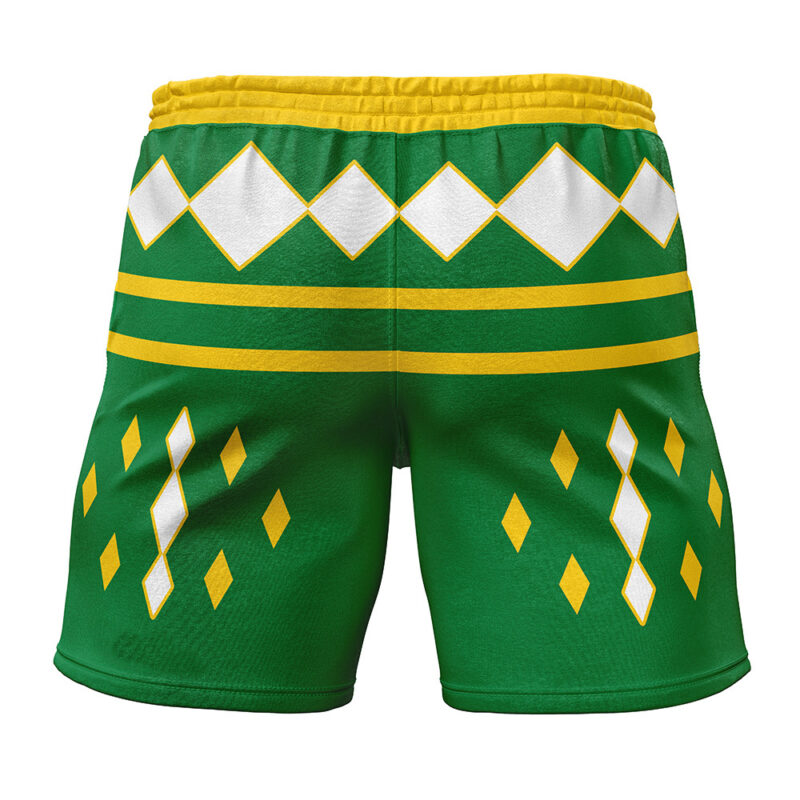 Green Ranger Ninjetti Rangers Gym Shorts - Image 2