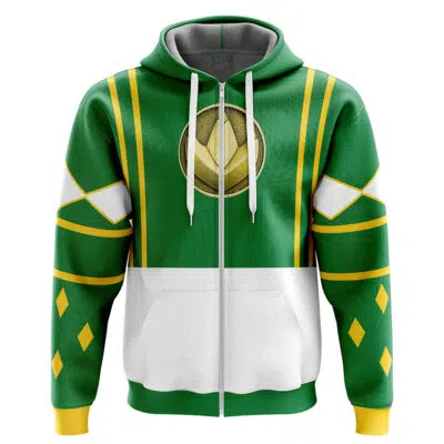 Green Ranger Ninjetti Power Rangers Zip Hoodie Jacket