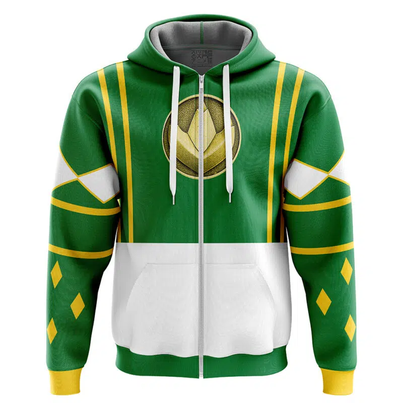 Green Ranger Ninjetti Power Rangers Zip Hoodie Jacket