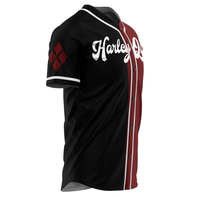 Harley Quinn Live Fast Die Clown DC Comics Baseball Jersey - Image 2