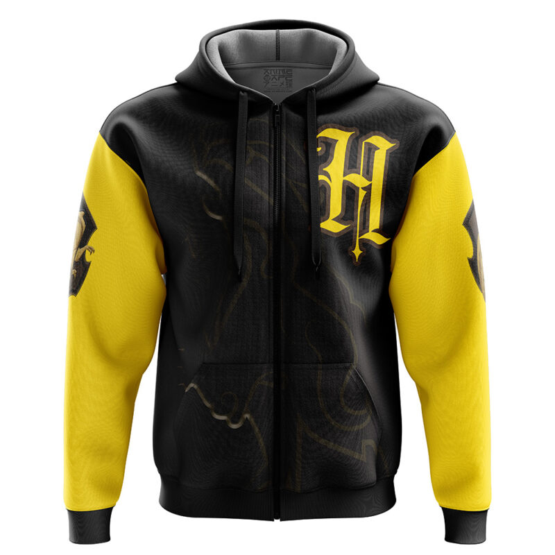 Hogwarts Legacy Hufflepuff V2 Harry Potter Zip Hoodie Jacket