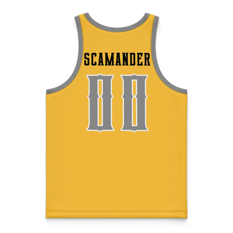 Hufflepuff House Harry Potter Basketball Jersey - Image 4