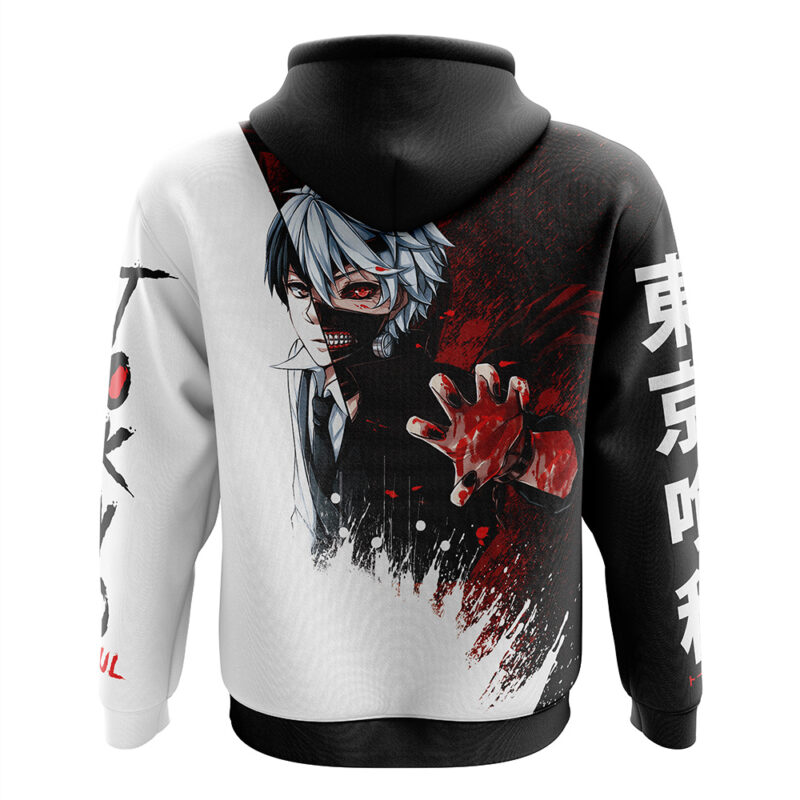 Ken Kaneki Tokyo Ghoul Zip Hoodie Jacket - Image 2
