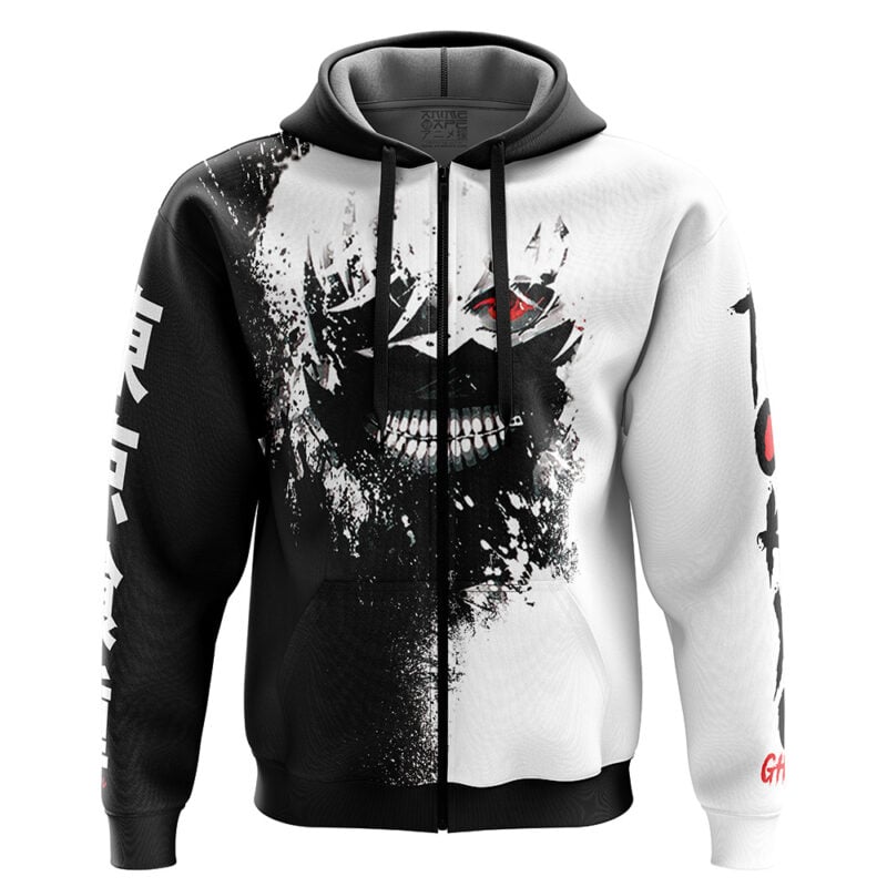 Ken Kaneki Tokyo Ghoul Zip Hoodie Jacket