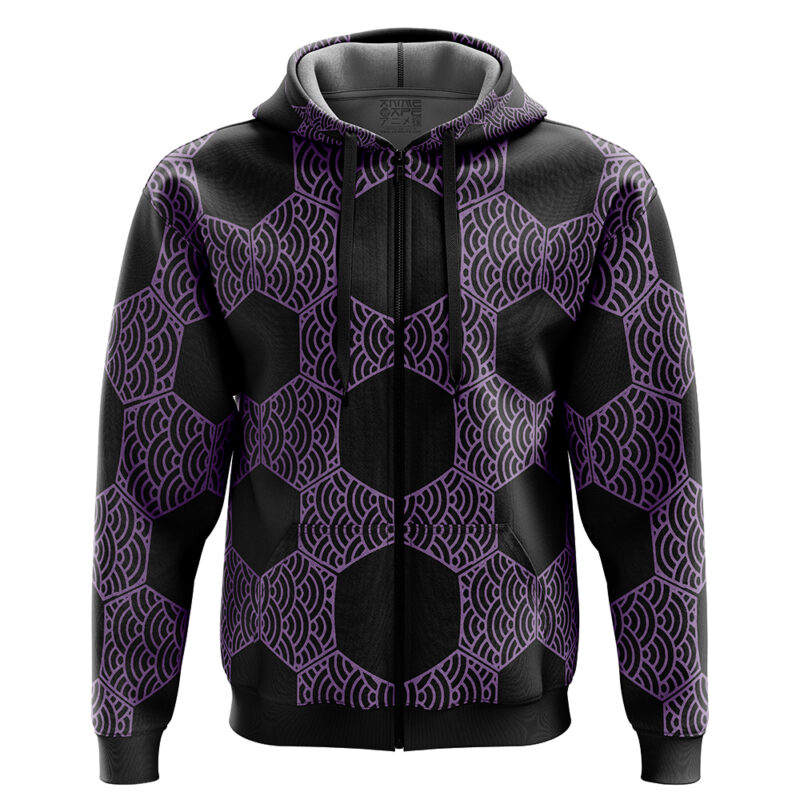 Kokushibo Demon Slayer Zip Hoodie Jacket