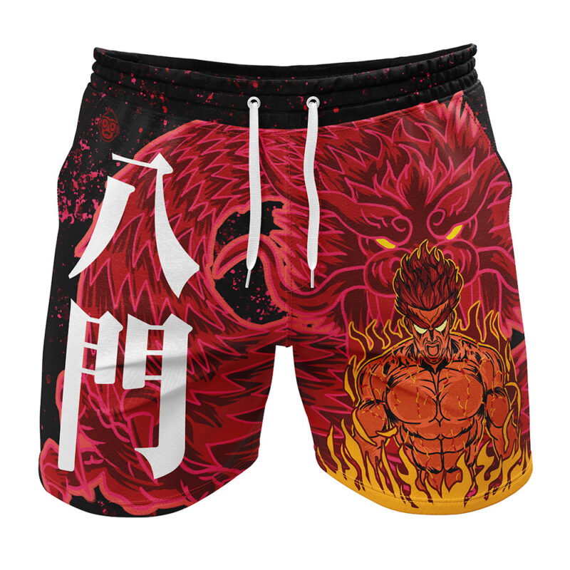 Might Guy 8th Gate Dragon Shippuden Gym Shorts