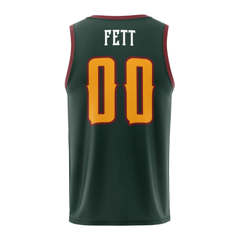 Mandalorians Boba Fett Star Wars Basketball Jersey - Image 2