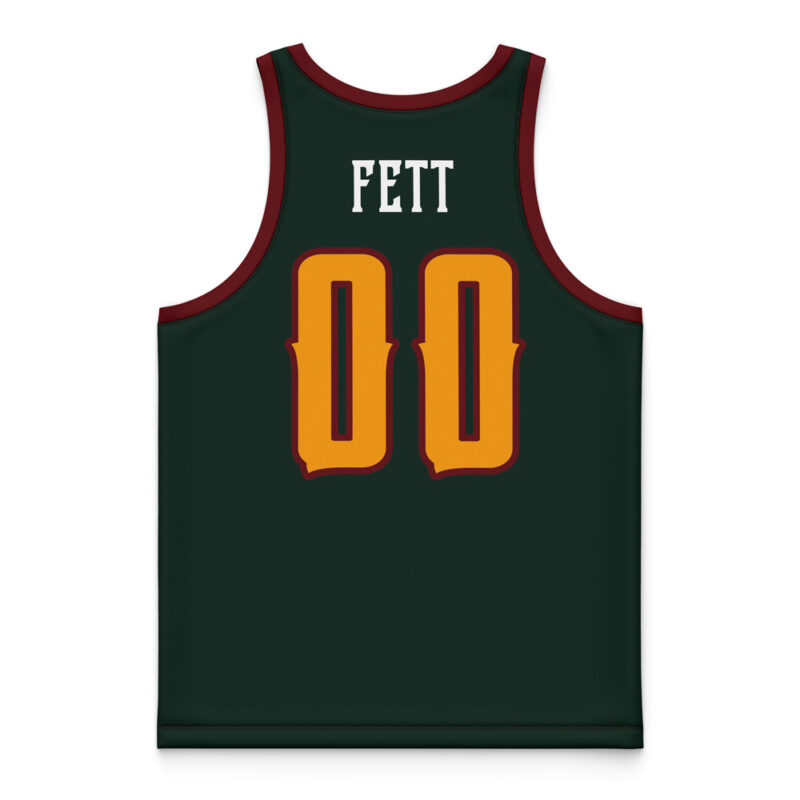 Mandalorians Boba Fett Star Wars Basketball Jersey - Image 4
