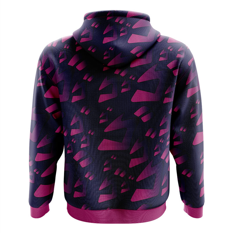 Menacing Aura Jojo's Bizarre Adventure Zip Hoodie Jacket - Image 2