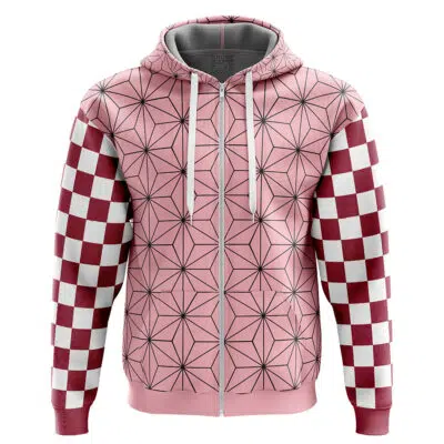 Nezuko Kamado Demon Slayer Zip Hoodie Jacket