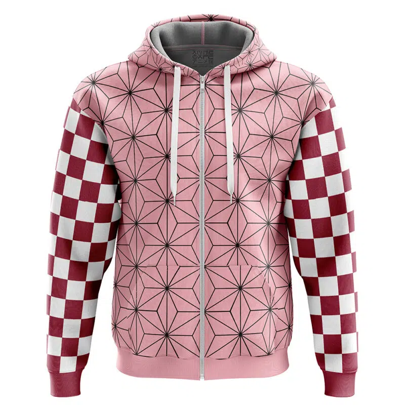 Nezuko Kamado Demon Slayer Zip Hoodie Jacket