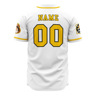 Personalized White One Piece Baseball Jersey