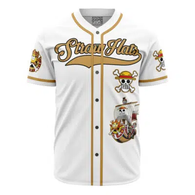 Personalized White Straw Hats One Piece Baseball Jersey