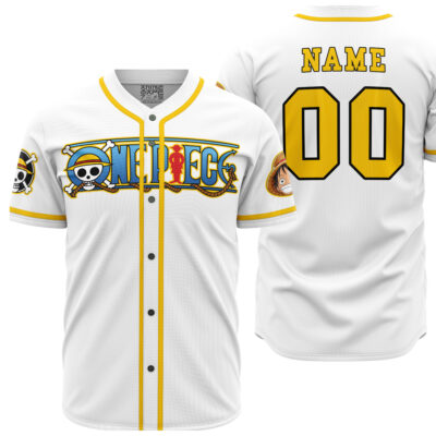 Personalized White One Piece Baseball Jersey