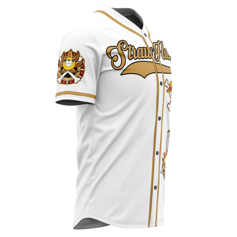 Personalized White Straw Hats One Piece Baseball Jersey