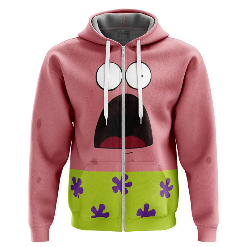 Patrick Star Spongebob Squarepants Zip Hoodie Jacket