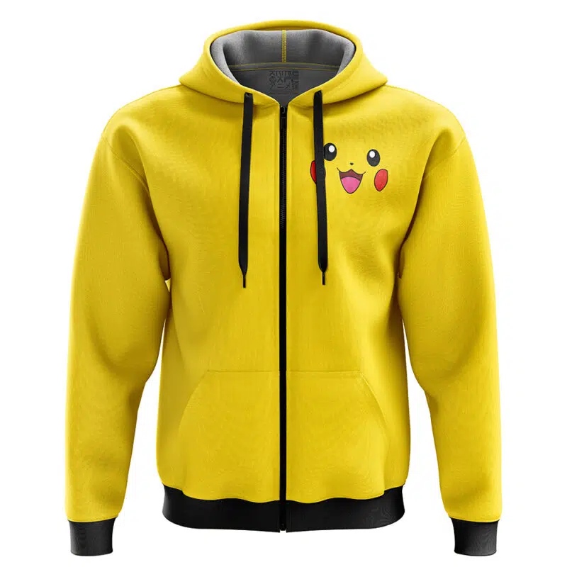 Pikachu Pokemon Zip Hoodie Jacket