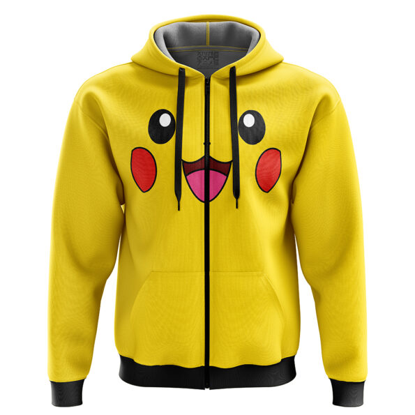 APE × Pokemon Full zip Parker ピカチュウ Pikachu-V2-Pokemon_Zip-Hoodie-