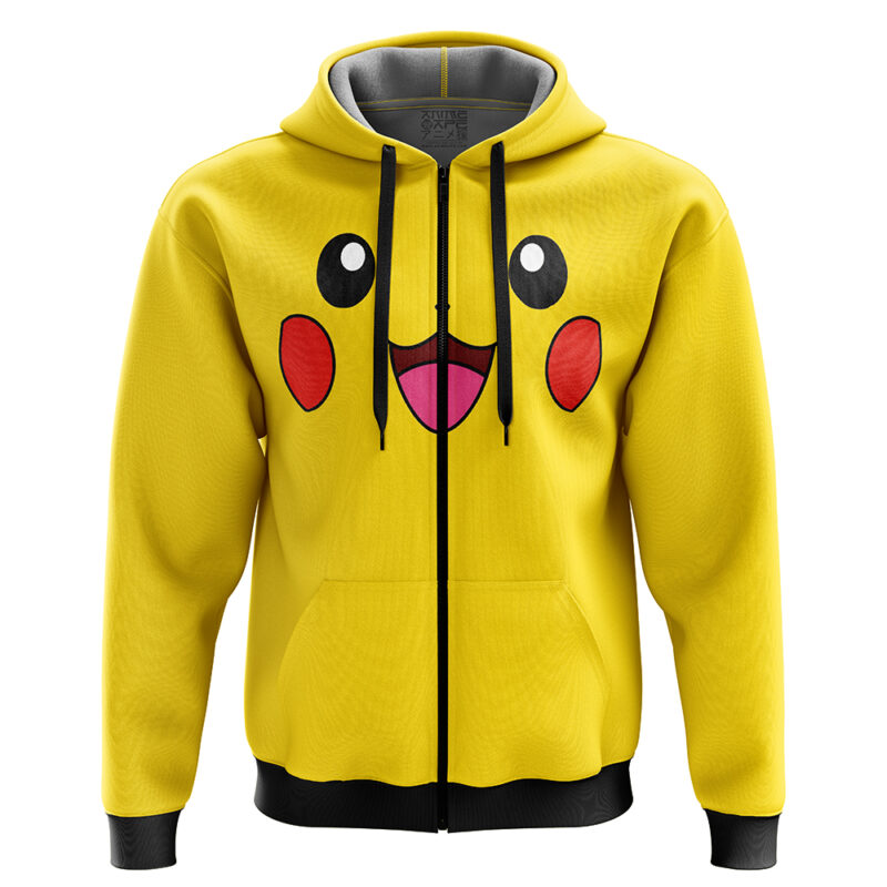 Pikachu V2 Pokemon Zip Hoodie Jacket