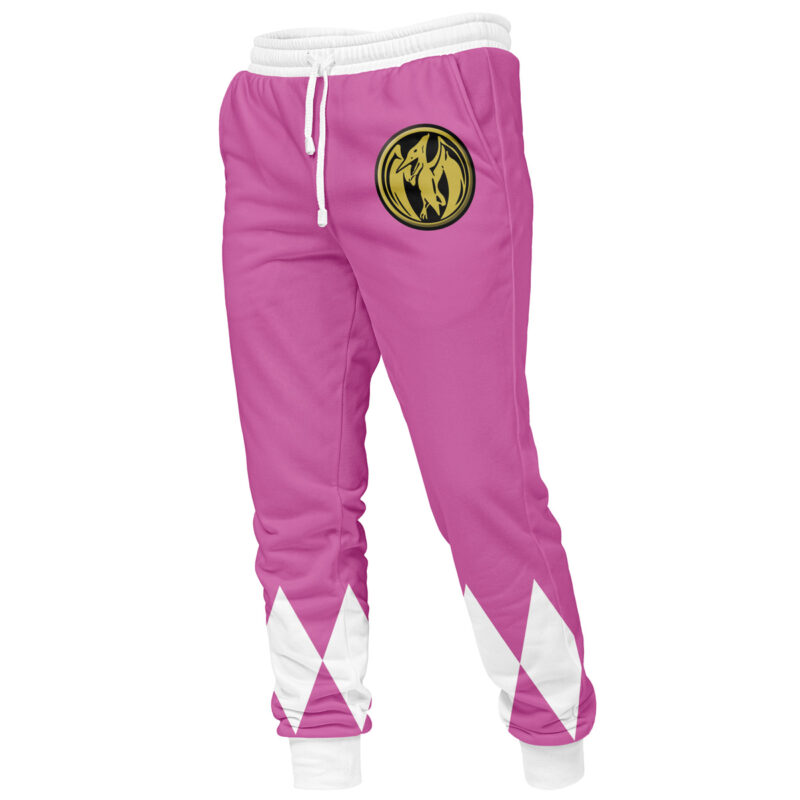 Pink Ranger Mighty Morphin Power Rangers Sweatpants - Image 2
