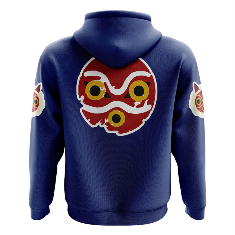 Princess Mononoke Studio Ghibli Zip Hoodie Jacket - Image 2