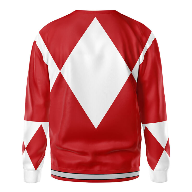Red Ranger Mighty Morphin Power Rangers Sweatshirt - Image 3
