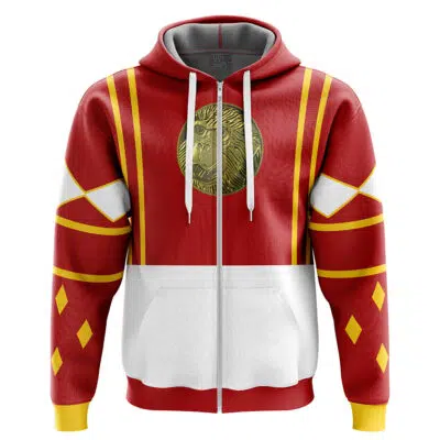 Red Ranger Ninjetti Power Rangers Zip Hoodie Jacket