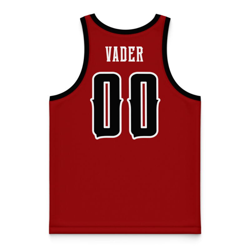 Sith Empire Vader Star Wars Basketball Jersey - Image 4